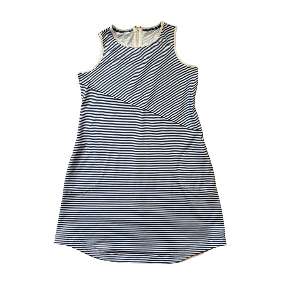 Tommy Bahama IslandZone Striped Dress Womens M Blue Sleeveless Beach Cover up